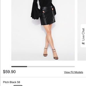 Black leather skirt🖤